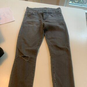 Mother distressed skinny jeans